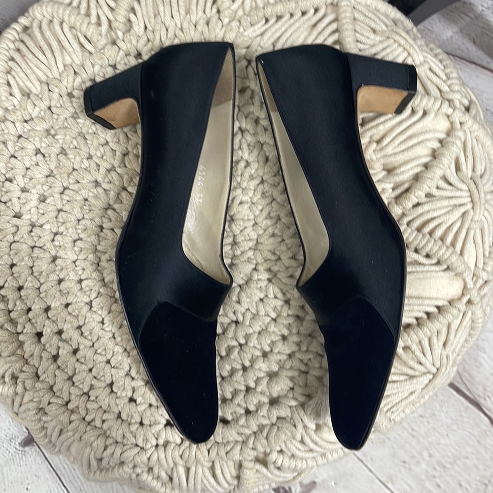 Pancaldi suede satin vintage pumps made in Italy size 37 - Picture 6 of 9